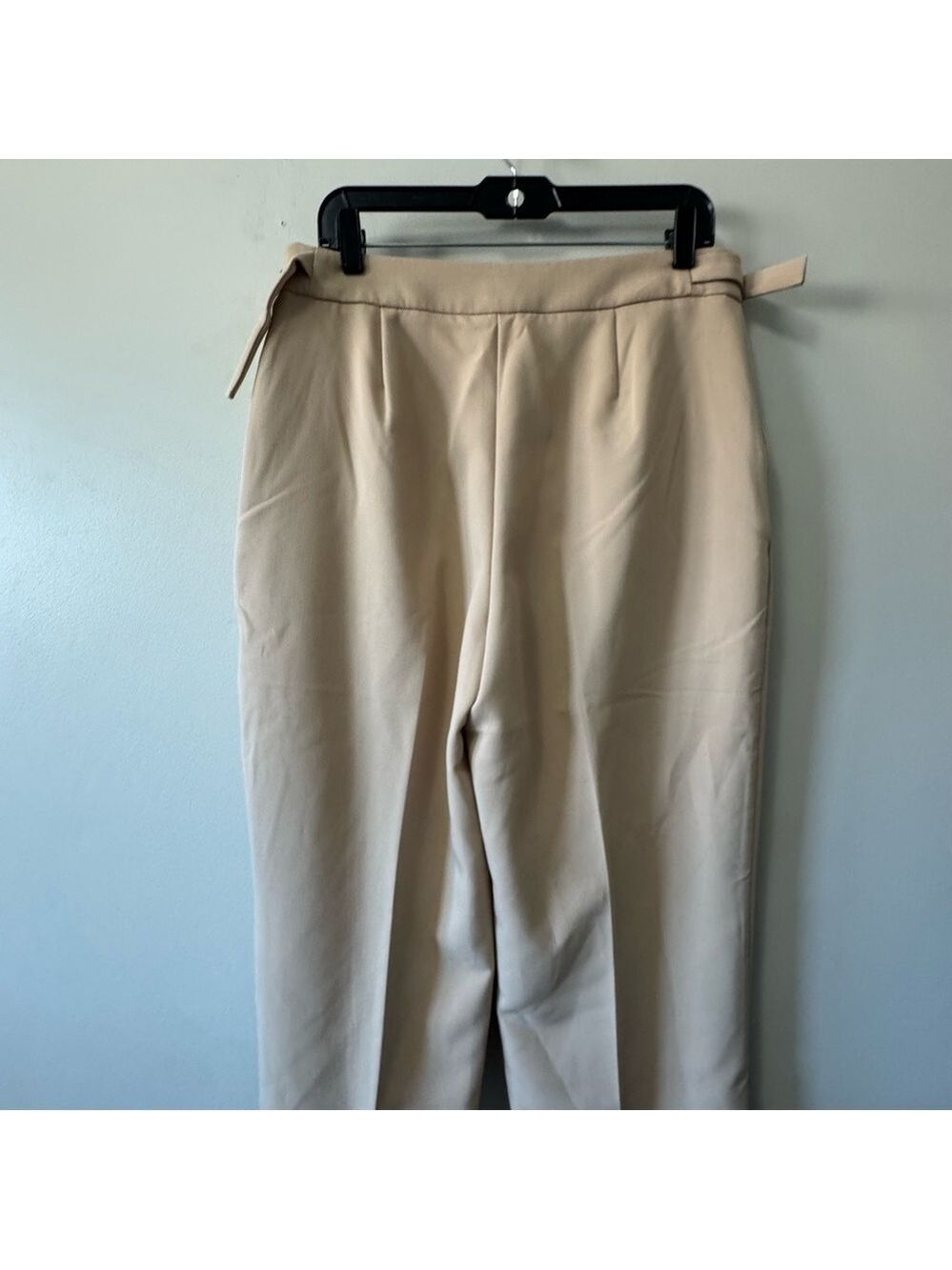 Ever New Melbourne Mila D-Ring Beige Wide-Leg Women's Pants - Picture 8 of 16